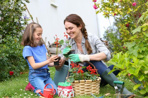 A landscaped Boundsgreen garden with paving and planting